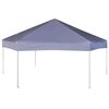 vidaXL Hexagonal Pop-Up Marquee with 6 Sidewalls Dark Blue 3.6x3.1 m