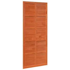 vidaXL Barn Door Wax brown 90 x 2.5 x 208 cm Solid Pine Wood
