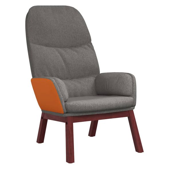 vidaXL Relaxing Chair Light Grey Fabric