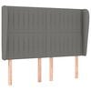 vidaXL Headboard with Ears Dark Grey 147 cm Fabric