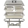 vidaXL 4 Piece Chafing Dish Set Stainless Steel