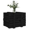 vidaXL Storage Box Black 58x40.5x42 cm Solid Wood Pine