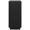 vidaXL Sideboard Black 60x34x75 cm Solid Wood Pine