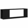 vidaXL TV Cabinet Set Black 100 x 24 x 63 cm Engineered Wood