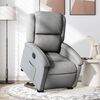 vidaXL Electric Stand up Recliner Chair Light Grey Fabric