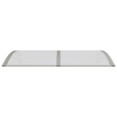 vidaXL Door Canopy Grey 150x75 cm Polycarbonate