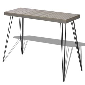 vidaXL Console Table 90x30x71.5 cm Grey