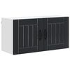vidaXL Wall Cabinet LUCCA Black 80 x 31 x 40 cm Engineered Wood