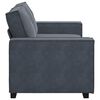 vidaXL 2-Seater Sofa Dark Grey 180x78x84 cm Velvet