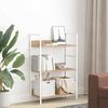 vidaXL 3-Layer Book Shelf Oak 60x27.6x90.5 cm Engineered Wood