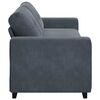 vidaXL 3-Seater Sofa Dark Grey 220x78x80 cm Velvet