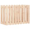 vidaXL Garden Raised Bed with Fence Design 100x50x70 cm Solid Wood Pine
