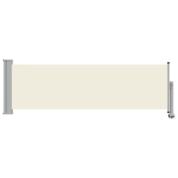 vidaXL Patio Retractable Side Awning 80x300 cm Cream