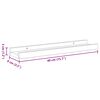vidaXL Wall Shelves 2 pcs High Gloss White 40x9x3 cm