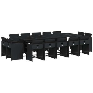 vidaXL Garden Dining Set | Black