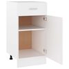 vidaXL Drawer Bottom Cabinet Lyon White 40x46x81.5 cm Engineered Wood