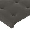 vidaXL LED Headboard Dark Grey 80 cm Velvet