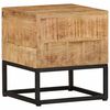 vidaXL Side Table 30x30x33 cm Rough Mango Wood