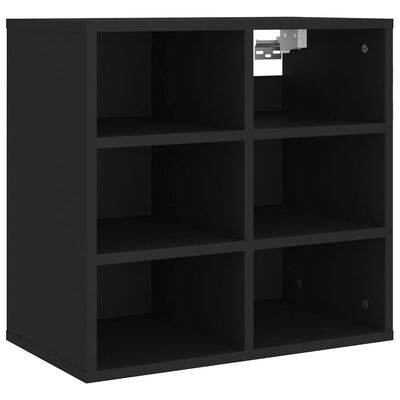 vidaXL Shoe Cabinets 2 pcs Black 52.5x30x50 cm