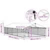 vidaXL Outdoor Dog Kennel with Roof 600x300x150 cm