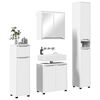 vidaXL Bathroom Furniture Set with Drawer 4 pcs White Engineered Wood