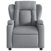 vidaXL Electric Recliner Chair Light Grey Fabric