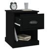 vidaXL Bedside Cabinets 2 pcs Black 39x39x47.5 cm Engineered Wood