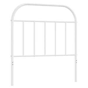 vidaXL Metal Replace Headboard White 90 cm