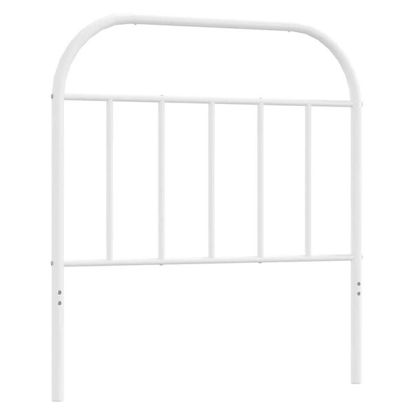 vidaXL Metal Replace Headboard White 90 cm
