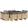 vidaXL Garden Dining Set | Mix beige and black