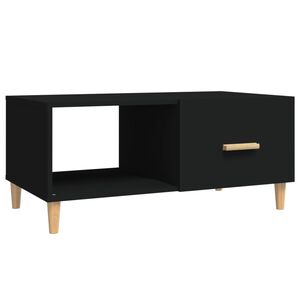 vidaXL Coffee Table Black 89,5x50x40 cm Engineered Wood