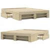 vidaXL Bed Frame without Mattress Sonoma Oak 150x200 cm King Size Engineered Wood