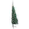 vidaXL Artificial Half Pre-lit Christmas Tree with Ball Set Green 120 cm
