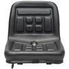 vidaXL Universal Tractor Seat Black