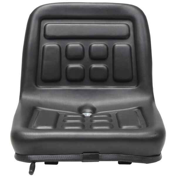 vidaXL Universal Tractor Seat Black