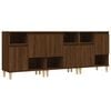 vidaXL Sideboards 3 pcs Brown Oak 60x35x70 cm Engineered Wood