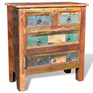 vidaXL Vintage Cabinet | Multicolour | Reclaimed solid wood | Medium | Storage