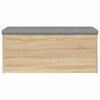 vidaXL Storage Bench Sonoma Oak 102x42x45 cm Engineered Wood