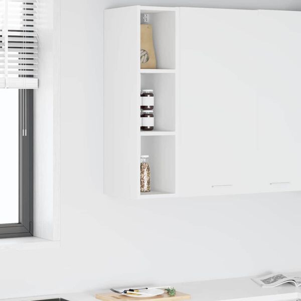 vidaXL Hanging Cabinet Riga White 20 x 29.5 x 80 cm Engineered Wood