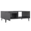 vidaXL Coffee Table High Gloss Grey 90x60x35 cm Engineered Wood