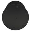 vidaXL Garden Table Round Black &Oslash;60x105 cm Steel