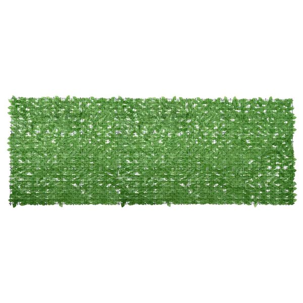 vidaXL Balcony Screen with Green Leaves 400x150 cm