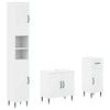 vidaXL 3 Piece Bathroom Cabinet Set HAARLEM White Engineered Wood