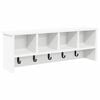 vidaXL Wall-Mounted Coat Rack Wall-Mounted White 75 x 16 x 26 cm