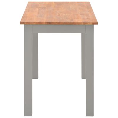 vidaXL Dining Table 120x60x74 cm Solid Oak Wood