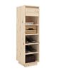 vidaXL Shoe Cabinet 30x34x105 cm Solid Wood Pine
