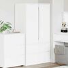 vidaXL Bathroom Cabinet White 79.5 x 49 x 156 cm Engineered Wood