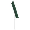 vidaXL Garden Parasol with Aluminium Pole 180x110 cm Green