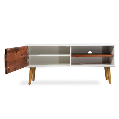 vidaXL TV Cabinet Solid Acacia Wood 120x35x45 cm