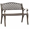 vidaXL Garden Bench 102 cm Cast Aluminium Bronze